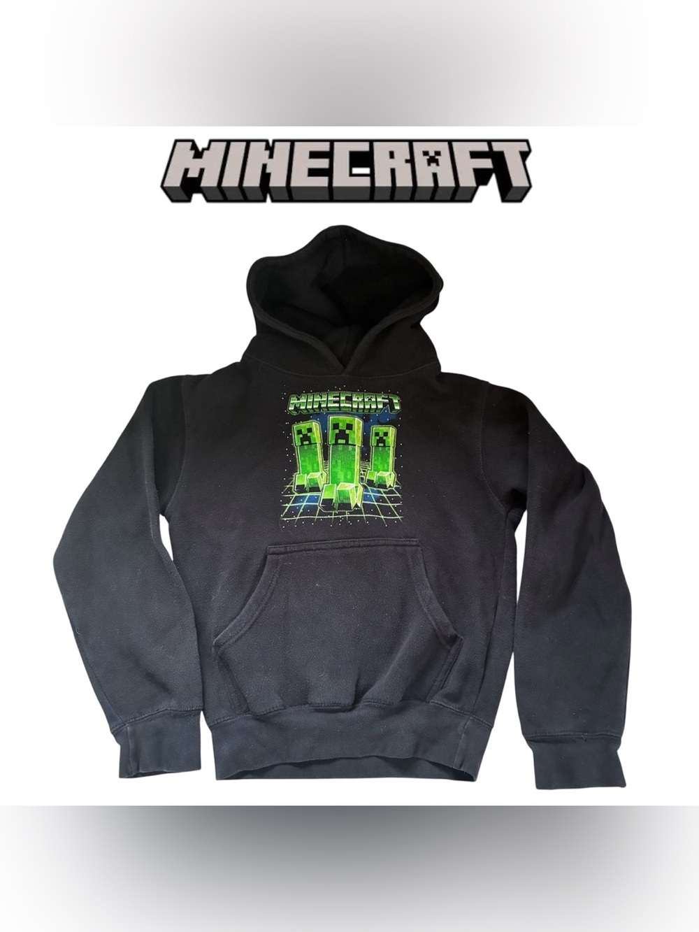 BLACK MINECRAFT HOODIE YOUTH SWEATER